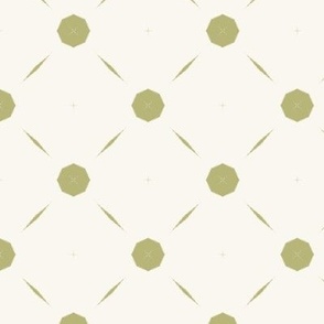 Diamond Dots | Olive | Medium Scale