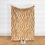 Tiger Stripes white and gold