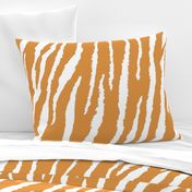 Tiger Stripes white and gold