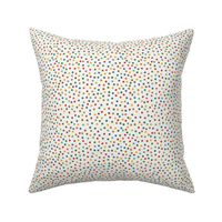 Simple rainbow dots colorful spots multicolor polka dots - 6x6 inch repeat