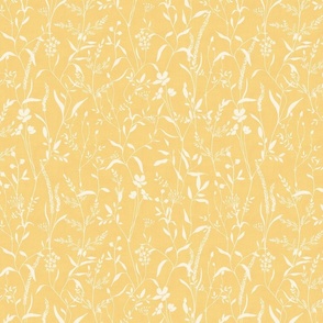 Monochrome botanicals marigold yellow medium scale