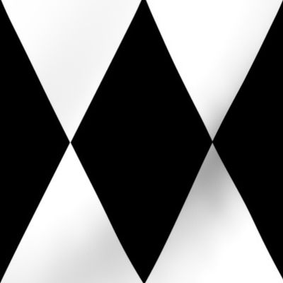 harlequin diamond geometric black and white (large)