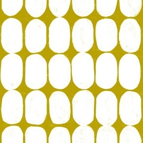 Beans - white dots on citrine