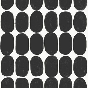 Beans - black dots on white