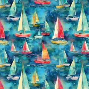 WatercolorSailboats