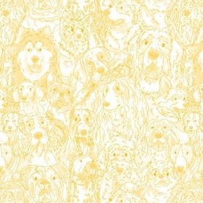 yellow dog sketch 