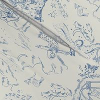 Sweet Dreams Toile de Jouy blue and cream