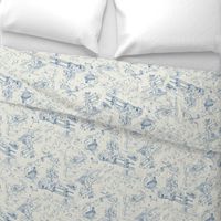 Sweet Dreams Toile de Jouy blue and cream