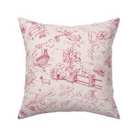 Sweet Dreams Toile de Jouy magenta and blush