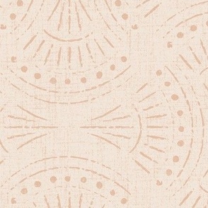 Large | Textured Boho Pattern in Coral