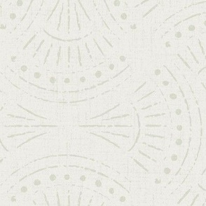 Large | Textured Boho Pattern in Sage