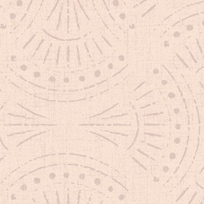 Large | Textured Boho Pattern in Dusty Coral