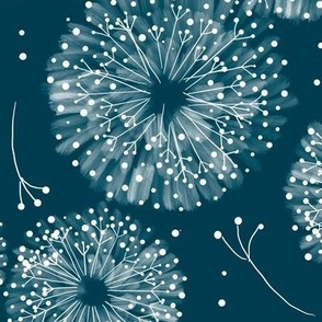 Sweet Dreams & Midnight Dandelion Wishes dark teal