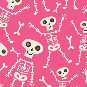 Skeleton Blush Pink Large Scale