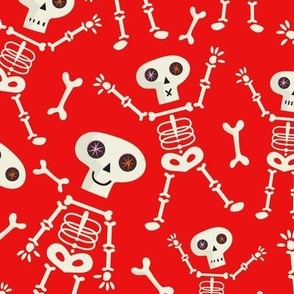 Skeleton Candy Red Large Scale