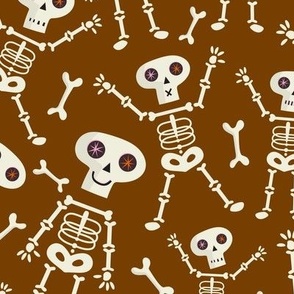 Skeleton Chocolate Brown Large Scale
