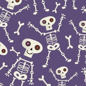 Skeleton Dark Purple Large Scale