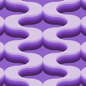 Squiggle Wave - Purple - Medium
