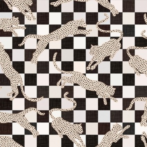 Pattern Clash - Checkerboard and Big Cats / Large