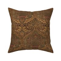 Faux embossed leather floral
