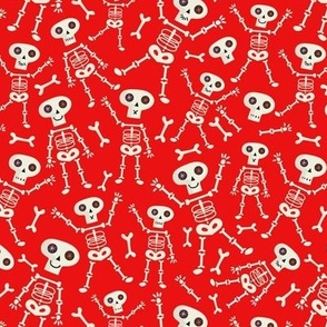 Skeleton Candy Red Small Scale