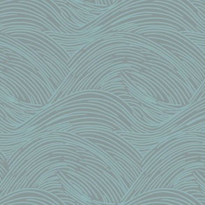 Sea Waves in Gray Blue