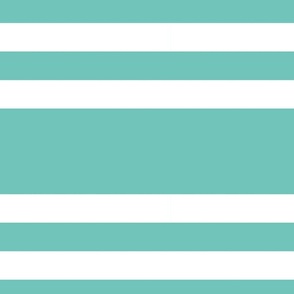 stripes turquoise and white large nautical coastal decor