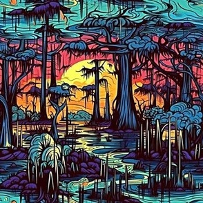 sunset swamp 5