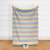 Bright Pastel Rainbow Polka Dot Gingham Washi Stripes - small horizontal