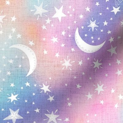 Dreaming Of Stars Pastel Rainbow Ombre