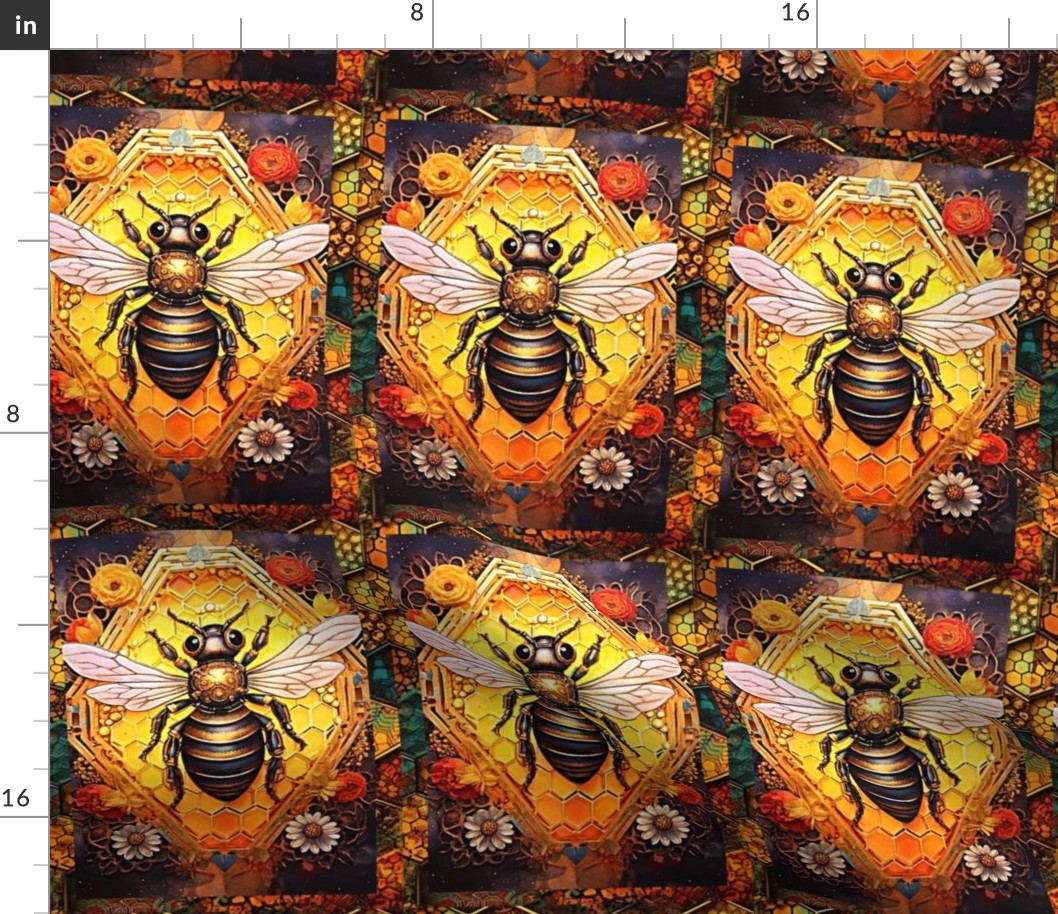 Bee panel 6 collage