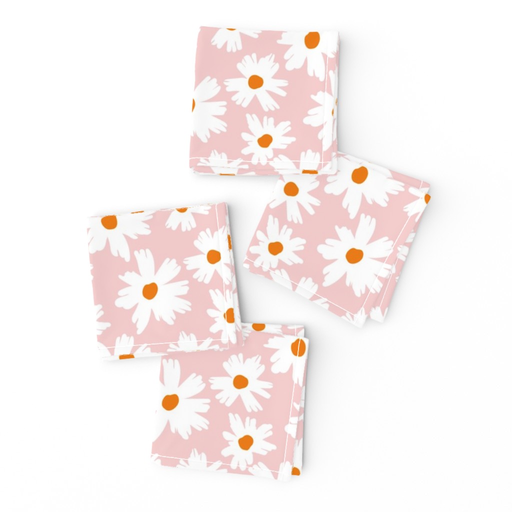 sunshine garden-daisy-pink orange