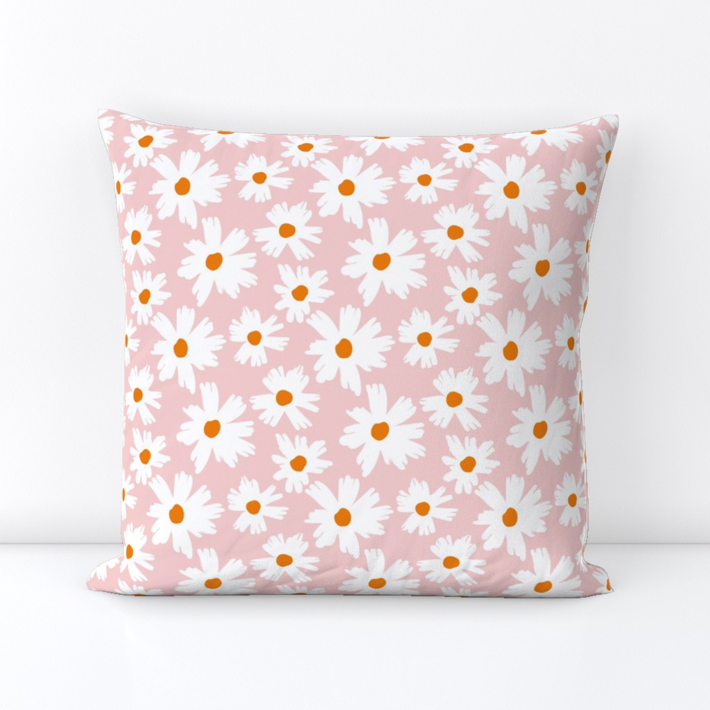 sunshine garden-daisy-pink orange