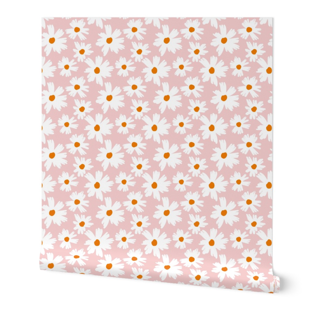 sunshine garden-daisy-pink orange