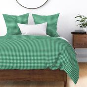 Small scale deep green plaid - deep green gingham with narrow darker stripe - 3 inch repeat
