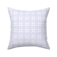 Medium scale Digital Lavender plaid - Digital Lavender gingham check with narrow darker stripe - 6 inch repeat