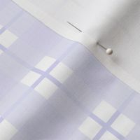 Medium scale Digital Lavender plaid - Digital Lavender gingham check with narrow darker stripe - 6 inch repeat