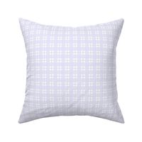 Small scale digital lavender and white plaid - digital lavender gingham check with narrow darker stripe - 3 inch repeat
