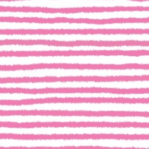 Fuzzy Stripes - Cotton Candy Pink