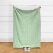 Small scale green plaid - green gingham with narrow darker stripe - 3 inch repeat