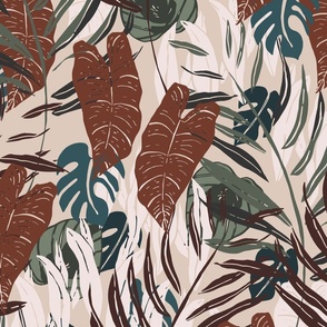 Jungle Palms & Leaves // Large Scale
