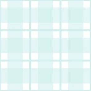 Medium scale Mint Julep plaid - Mint Julep gingham with narrow darker stripe - 6 inch repeat