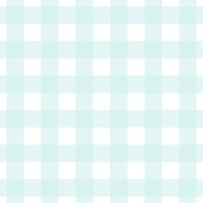 Small scale mint julep gingham - mint and white check - 3 inch repeat