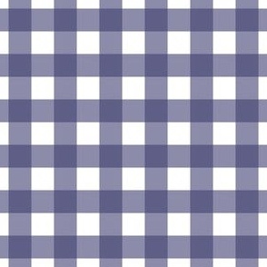 Small scale Navy Blue gingham - Navy and white check - 3 inch repeat