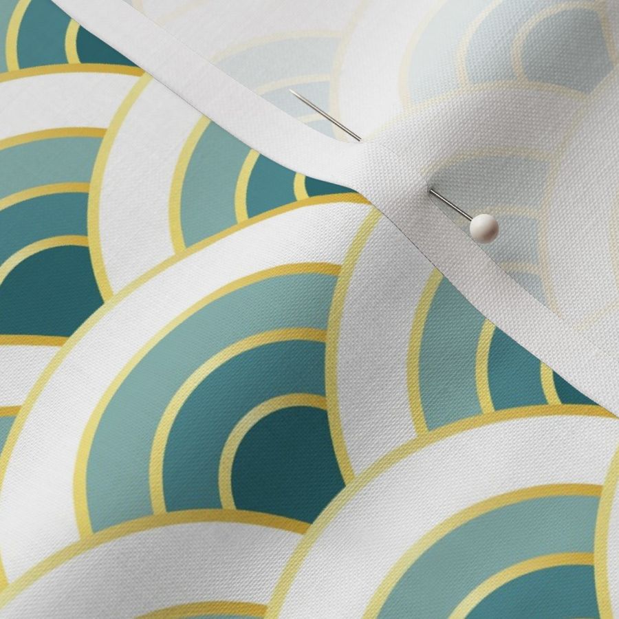 osaka waves - ocean Fabric | Spoonflower