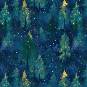 Magical Pine Tree Forest