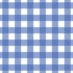 Small scale royal blue gingham - 3 inch repeat