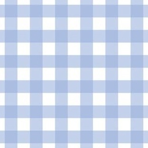 Small scale sky blue gingham - 3 inch repeat