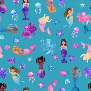 Mermaid Magic Teal - Angelina Maria Designs