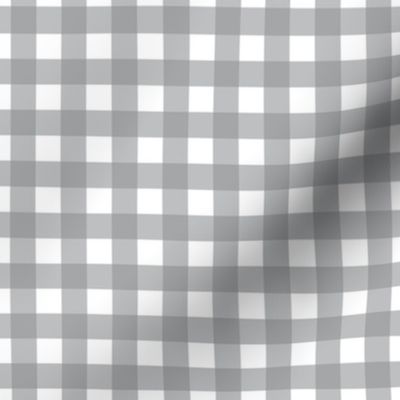 Small scale Ultimate Gray gingham - gray and white check - 3 inch repeat